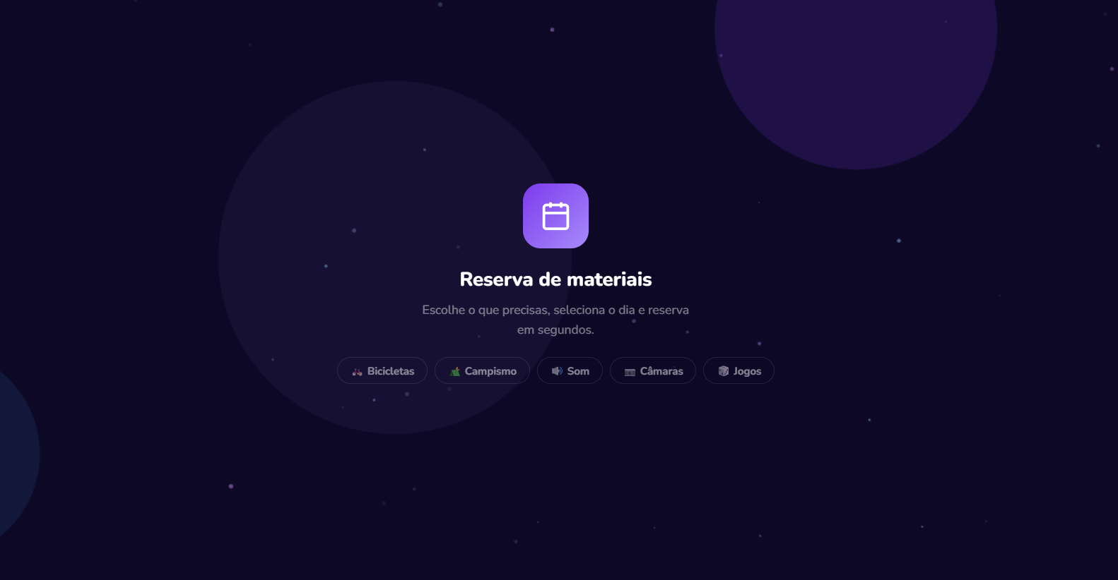 Reserva de materiais